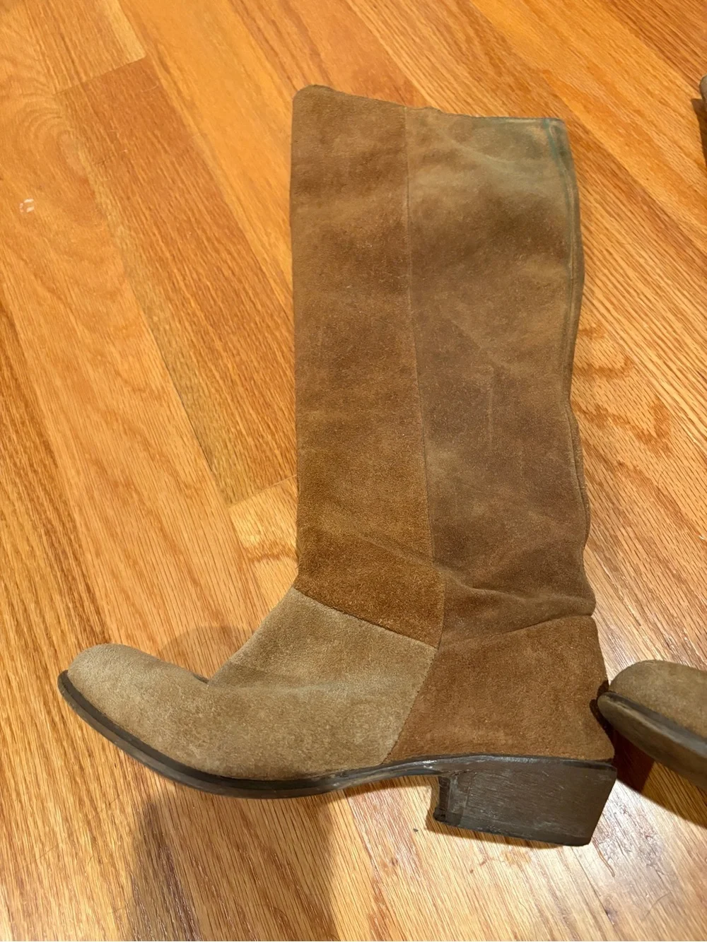 Women's Tall Suede Riding Boots - Brown